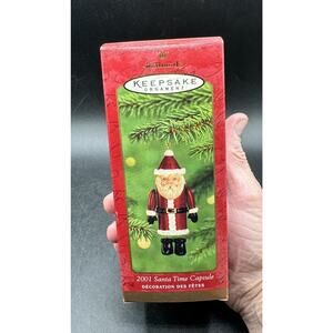 Hallmark Keepsake Ornament 2001 Santa Time Capsule -Christmas Ornament New! -4D